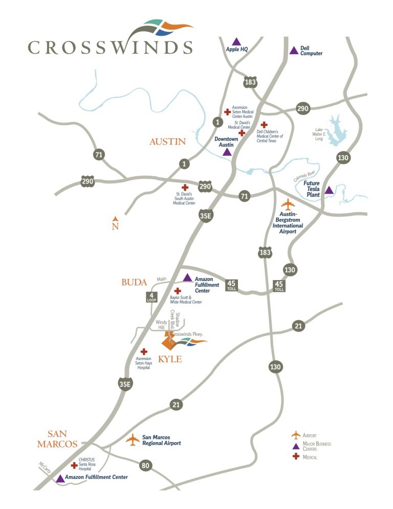 THE MASTER PLAN Crosswinds NEWLY BUILT HOMES IN KYLE, TX